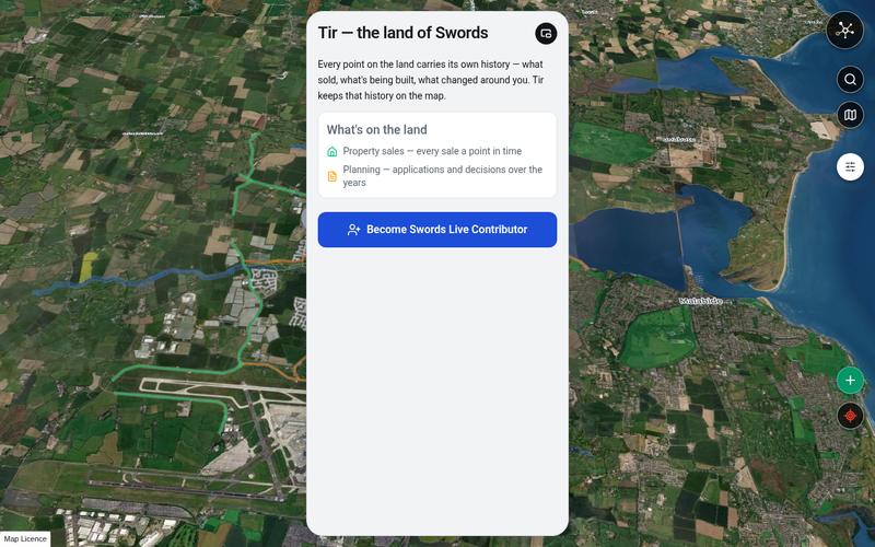MapClick Tir on Swords Live — property sales, listings and planning by address